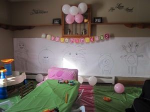The playroom decorations